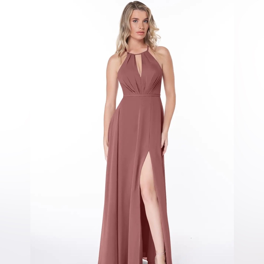 Azazie desert rose Evalleen size 2